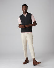 Load image into Gallery viewer, N.Peal Men&#39;s Westminster Cashmere Slipover Dark Charcoal Grey
