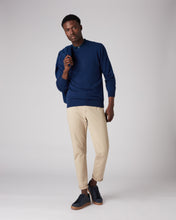 Load image into Gallery viewer, N.Peal Men&#39;s Oxford Round Neck Cashmere Jumper French Blue
