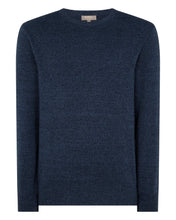 Load image into Gallery viewer, N.Peal Men's The Oxford Round Neck Cashmere Jumper Imperial Blue
