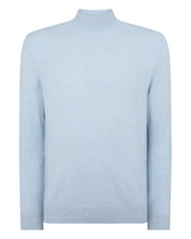 Load image into Gallery viewer, N.Peal Men&#39;s Turtle Neck Cashmere Jumper Cornflower Blue
