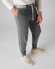 Load image into Gallery viewer, N.Peal Men&#39;s Cashmere Track Pants Elephant Grey
