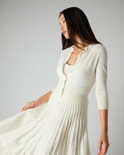 Load image into Gallery viewer, N.Peal Women&#39;s Superfine Cropped Cashmere Cardigan New Ivory White
