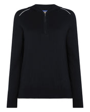 Load image into Gallery viewer, N.Peal Women&#39;s Cotton Cashmere Hoodie Navy Blue
