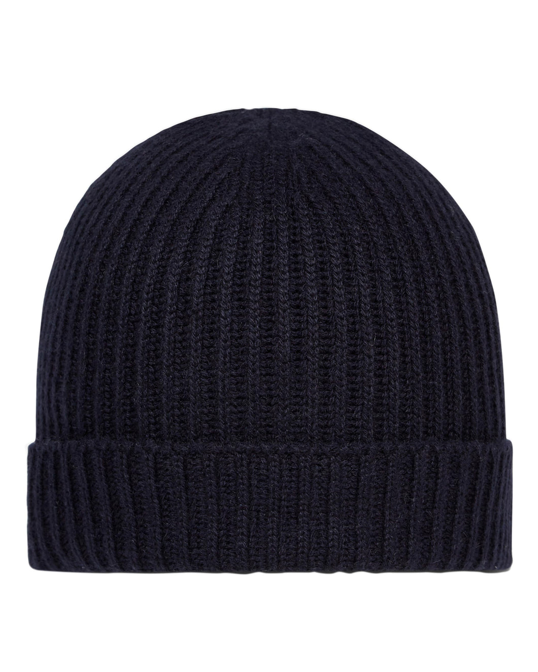 Ribbed Hat in Navy
