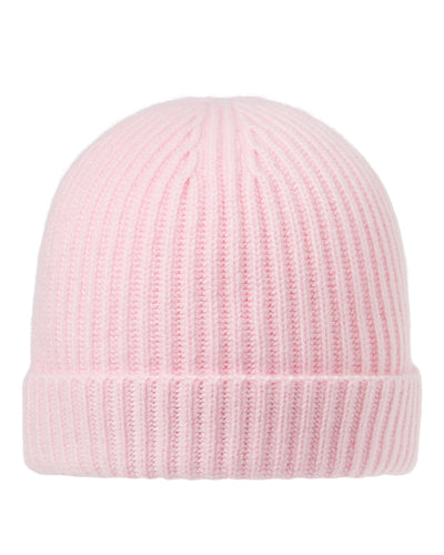 N.Peal Women's Ribbed Cashmere Hat Pale Pink