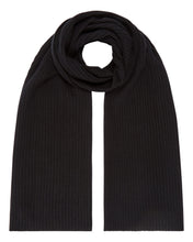Load image into Gallery viewer, Short Ribbed Scarf in Black
