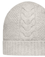 Load image into Gallery viewer, N.Peal Women&#39;s Cable Cashmere Hat Fumo Grey
