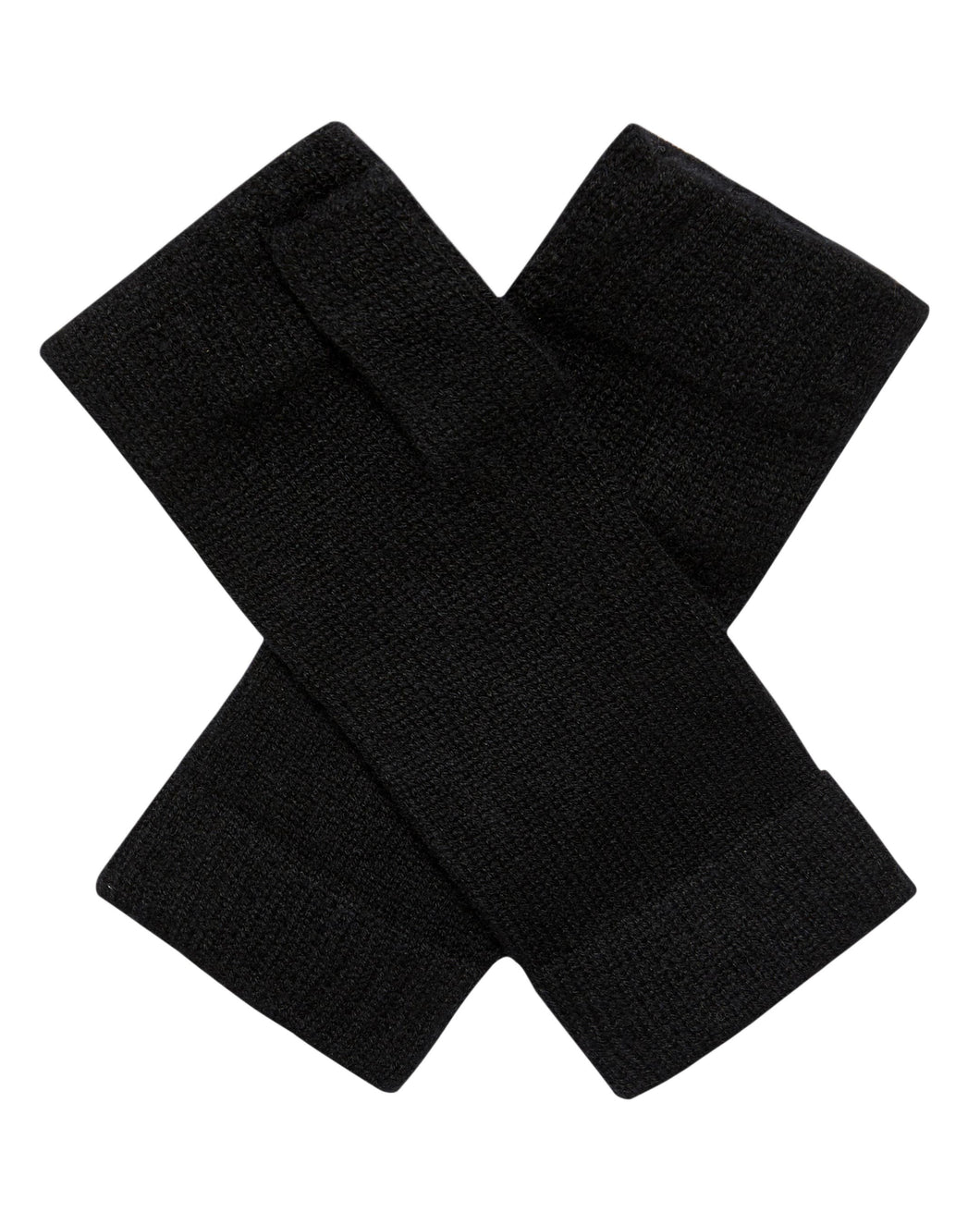 Unisex Fingerless Gloves in Black