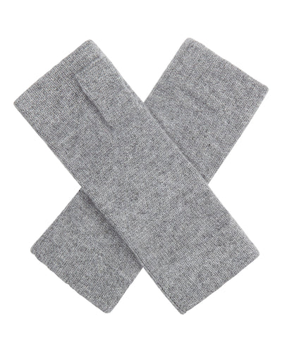 N.Peal Unisex Fingerless Cashmere Gloves Flannel Grey