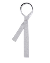 Load image into Gallery viewer, N.Peal Men&#39;s Plain Knitted Cashmere Tie Fumo Grey
