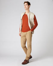 Load image into Gallery viewer, Men&#39;s Conduit Fine Gauge Cashmere V Neck Jumper Tawny Orange
