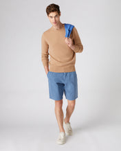 Load image into Gallery viewer, N.Peal Men&#39;s The Oxford Round Neck Cashmere Jumper Sahara Brown
