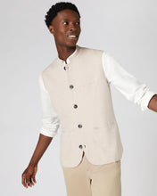 Load image into Gallery viewer, N.Peal Men&#39;s Cotton Cashmere Waistcoat Sandstone Brown
