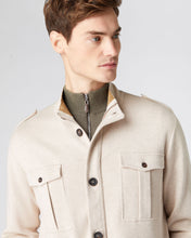 Load image into Gallery viewer, N.Peal Men&#39;s Safari Cotton Cashmere Jacket Sandstone Brown
