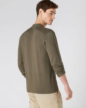 Load image into Gallery viewer, N.Peal Men&#39;s Double Pocket Cotton Cashmere Shirt Khaki Green
