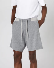 Load image into Gallery viewer, N.Peal Men&#39;s Relaxed Cashmere Jogger Shorts Flannel Grey
