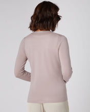Load image into Gallery viewer, N.Peal Women&#39;s Superfine V Neck Cashmere Cardigan Dune Pink
