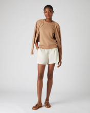 Load image into Gallery viewer, N.Peal Women&#39;s Round Neck Cashmere T Shirt Sahara Brown
