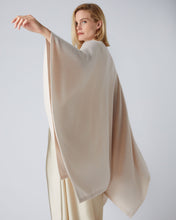 Load image into Gallery viewer, N.Peal Women&#39;s Cashmere Knitted Cape Almond White
