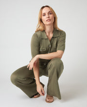 Load image into Gallery viewer, N.Peal Women&#39;s Safari Jumpsuit Khaki Green
