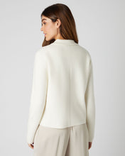 Load image into Gallery viewer, N.Peal Women&#39;s Collared Milano Cashmere Jacket New Ivory White

