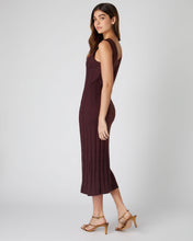 Load image into Gallery viewer, N.Peal Women&#39;s Superfine Rib Dress Mahogany Brown
