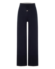 Load image into Gallery viewer, N.Peal Women's Cotton Cashmere Trousers Navy Blue
