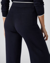 Load image into Gallery viewer, N.Peal Women's Cotton Cashmere Trousers Navy Blue
