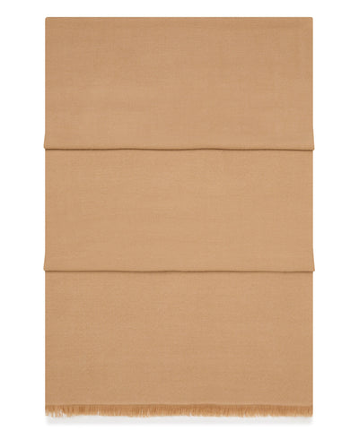 N.Peal Women's Pashmina Cashmere Stole Sahara Brown
