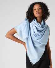 Load image into Gallery viewer, Women&#39;s Pashmina Cashmere Shawl Pale Blue
