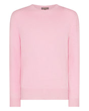 Load image into Gallery viewer, Women&#39;s Oxford Round Neck Cashmere Jumper Flamingo Pink
