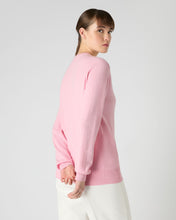 Load image into Gallery viewer, Women&#39;s Oxford Round Neck Cashmere Jumper Flamingo Pink
