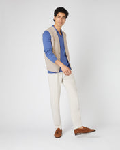 Load image into Gallery viewer, N.Peal Men&#39;s Chelsea Cashmere Waistcoat Oatmeal Brown
