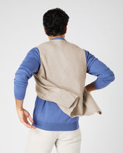 Load image into Gallery viewer, N.Peal Men&#39;s Chelsea Cashmere Waistcoat Oatmeal Brown
