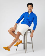 Load image into Gallery viewer, N.Peal Men&#39;s Carnaby Half Zip Cashmere Jumper Sonic Blue
