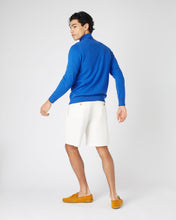 Load image into Gallery viewer, N.Peal Men&#39;s Carnaby Half Zip Cashmere Jumper Sonic Blue

