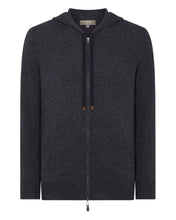 Load image into Gallery viewer, Men&#39;s Ladbroke Cashmere Hoodie Dark Charcoal Grey
