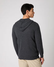 Load image into Gallery viewer, Men&#39;s Ladbroke Cashmere Hoodie Dark Charcoal Grey
