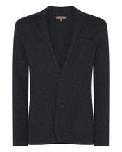 Load image into Gallery viewer, N.Peal Men&#39;s Marlborough Fine Gauge Cashmere Jacket Dark Charcoal Grey
