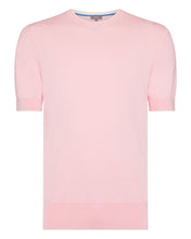 Load image into Gallery viewer, N.Peal Men&#39;s Newquay Cotton Cashmere T-Shirt Spring Pink
