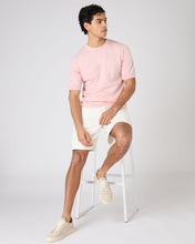 Load image into Gallery viewer, N.Peal Men&#39;s Newquay Cotton Cashmere T-Shirt Spring Pink
