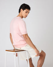 Load image into Gallery viewer, N.Peal Men&#39;s Newquay Cotton Cashmere T-Shirt Spring Pink
