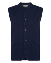 Load image into Gallery viewer, Men&#39;s Penzance Cotton Cashmere Gilet Navy
