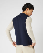 Load image into Gallery viewer, Men&#39;s Penzance Cotton Cashmere Gilet Navy
