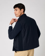 Load image into Gallery viewer, N.Peal Men&#39;s Wool Cashmere Gilet Navy Blue
