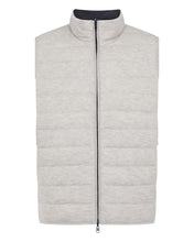 Load image into Gallery viewer, N.Peal Men&#39;s Strand Down Gilet Fumo Grey

