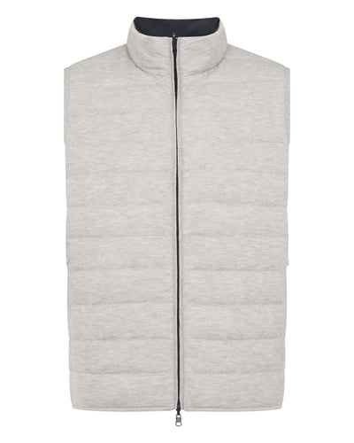 N.Peal Men's Strand Down Gilet Fumo Grey