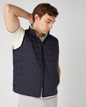 Load image into Gallery viewer, N.Peal Men&#39;s Strand Down Gilet Fumo Grey
