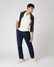 Load image into Gallery viewer, Men&#39;s Henley Cotton Cashmere T-Shirt New Ivory White

