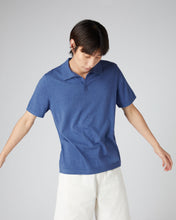 Load image into Gallery viewer, Men's Polo Cotton Cashmere T-Shirt Sunshine Denim
